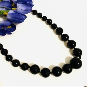 🌺Ralph Lauren black bold Bubble Bib Necklace
